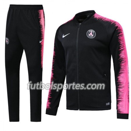 PSG Chaqueta de Entrenamiento Trajes Negro Rosa 2018/2019
